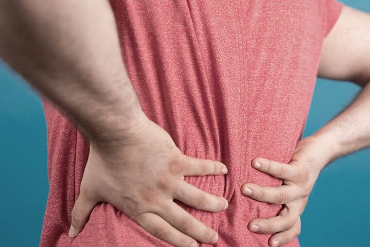 příčiny bolestí zad v bederní oblasti