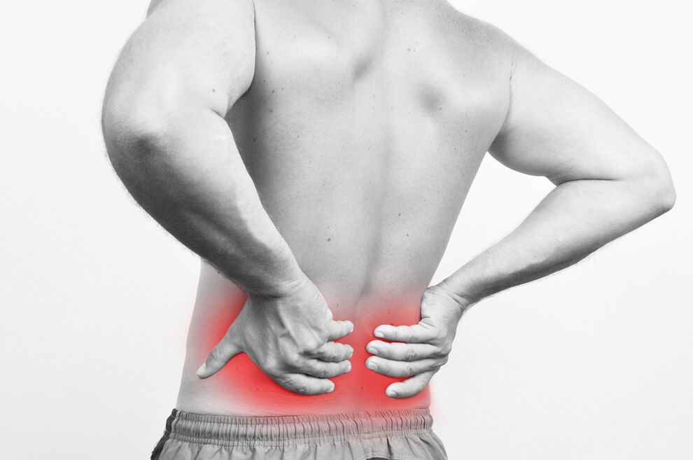 bolesti zad v bederní oblasti